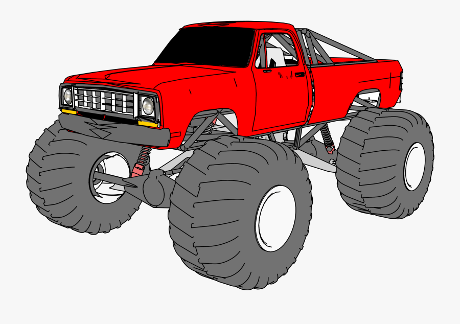 1974 Dodge Clipart Png - Monster Truck, Transparent Clipart