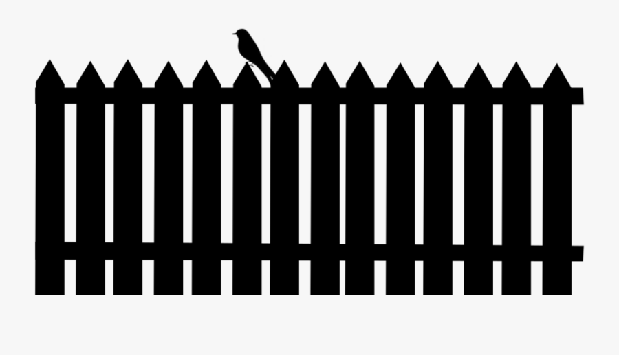 Bird On A Silhouette - Bird On Fence Transparent, Transparent Clipart
