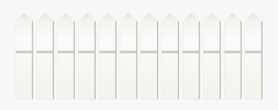Black And White - White Fence Clipart Png, Transparent Clipart