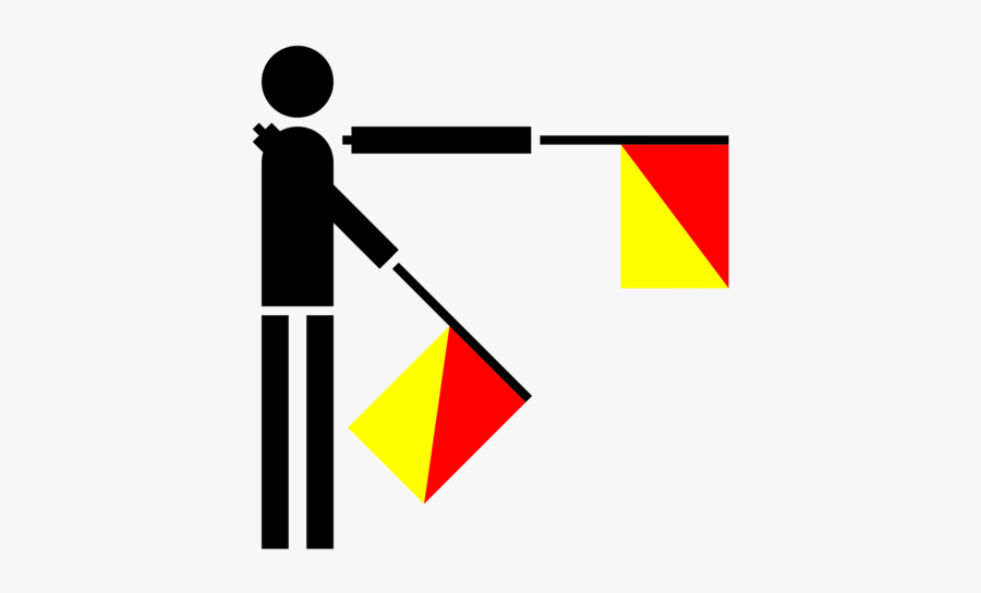 Letter J In Semaphore, Transparent Clipart