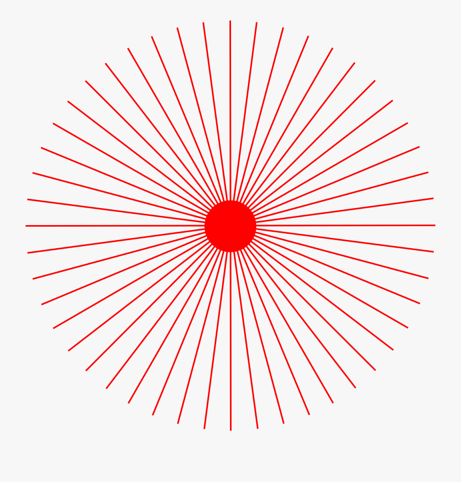 Ray Clipart Half - Circle, Transparent Clipart