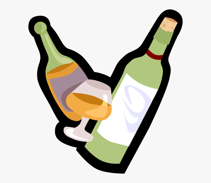 Transparent Liquor Bottles Clipart - Liquor Cartoon Transparent, Transparent Clipart