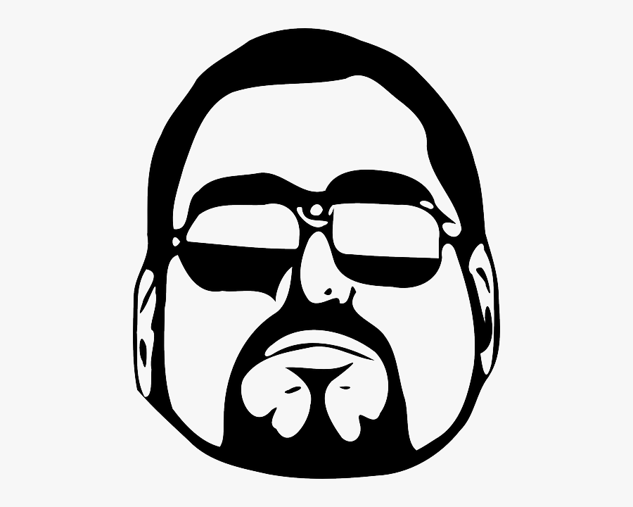 Guy, Cool, Glasses, Sunglasses, Man, Dude, Beard - Cool Guy Clipart, Transparent Clipart