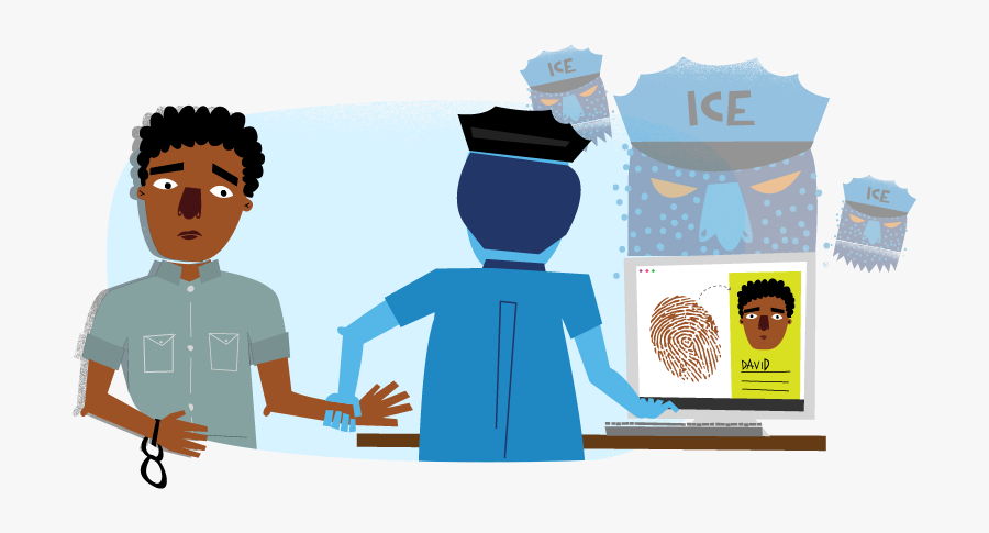 David Gets Arrested By Ice - Migra Clipart, Transparent Clipart