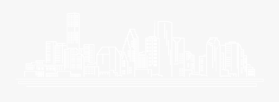 Pediatric Urgent Care For Kids Houston, Texas Area - Downtown Houston Skyline Black And Vector, Transparent Clipart