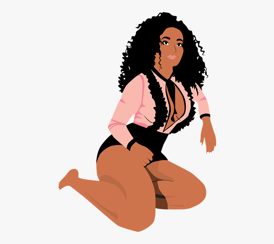 Cartoon,clip - Black Women Svg, Transparent Clipart