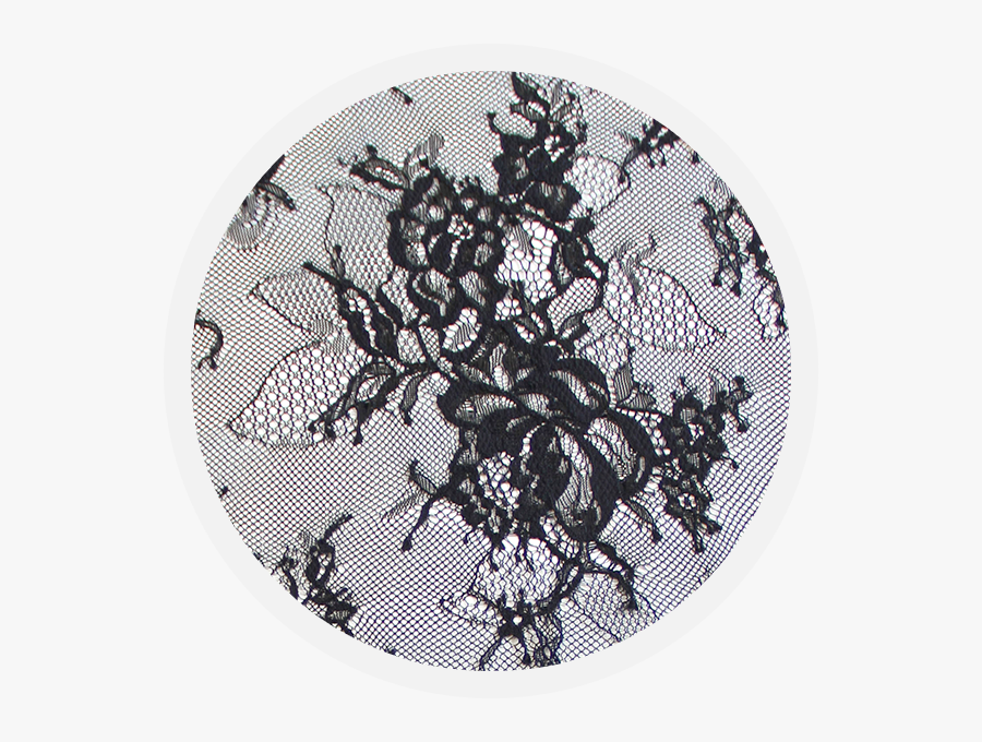 Black Raschel Lace Maverick - Cross-stitch, Transparent Clipart
