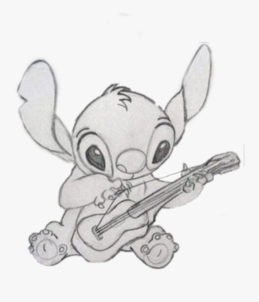 #stitch #lilo&stitch #ukelele - Dibujos A Lapiz De Stitch, Transparent Clipart