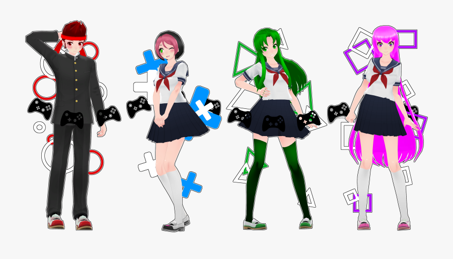 Yandere Simulator Gaming Club Members Clipart , Png - Yandere Simulator Club De Gaming, Transparent Clipart