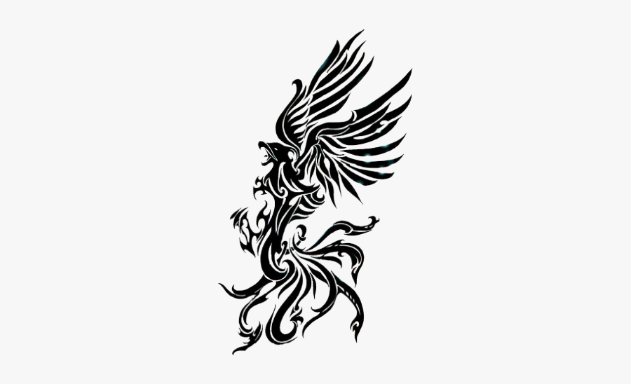 Phoenix Tribal Tattoo Designs, Transparent Clipart