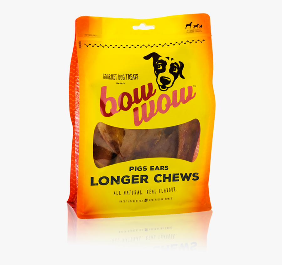 Bow Wow Pigs Ears Longer Chews - Pig's Ear, Transparent Clipart