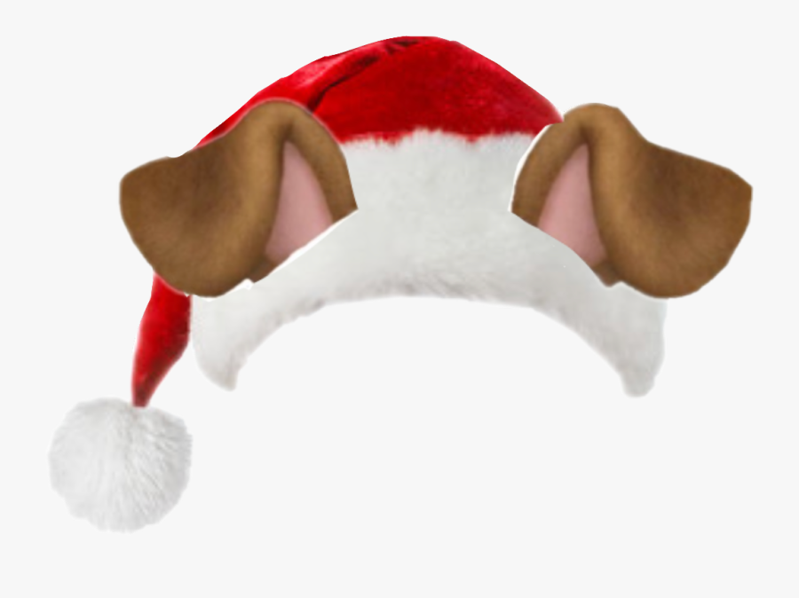#santa #santareal #snapchat #christmas #dog #ears - Christmas, Transparent Clipart