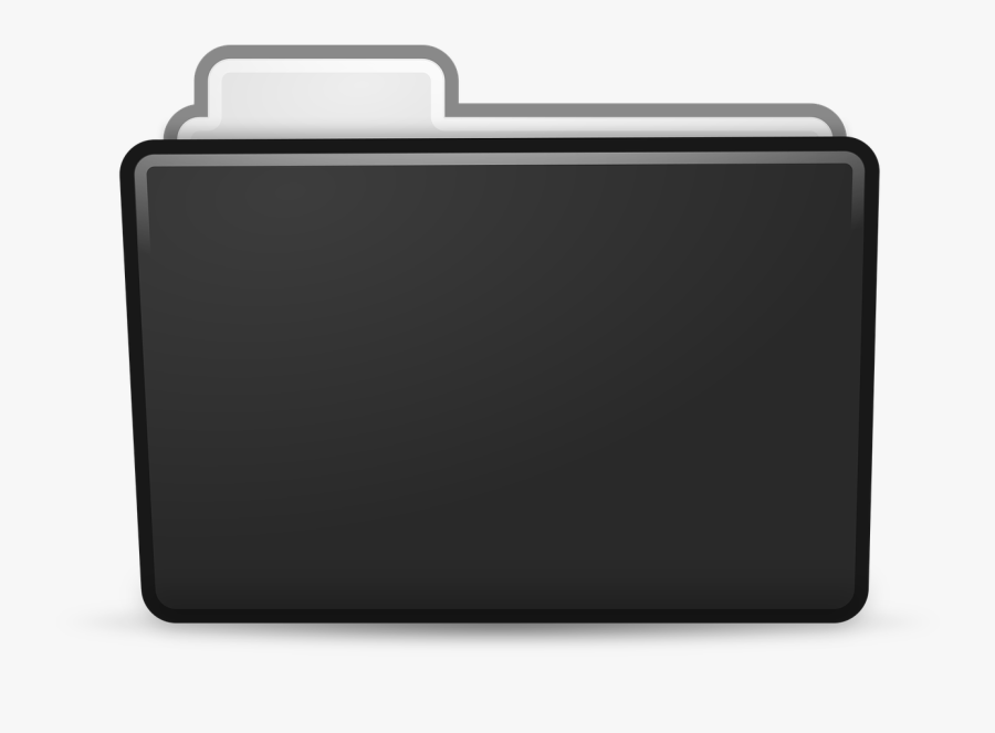 Black Folder Icon Icons Matt Png Image - Iconos Para Carpetas Png, Transparent Clipart