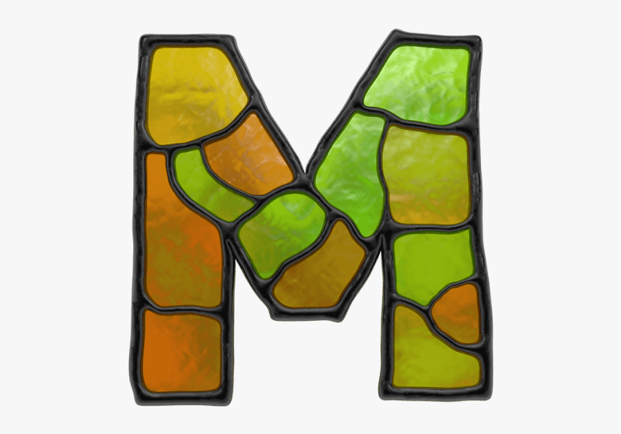 Stained Glass Font - Still Life, Transparent Clipart