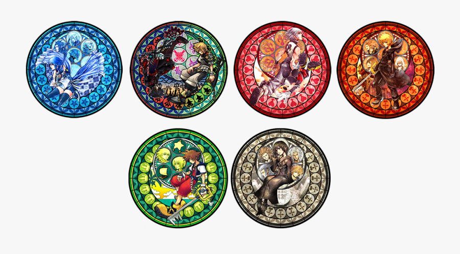 Stained Glass Art All - Kingdom Hearts Glass Art, Transparent Clipart