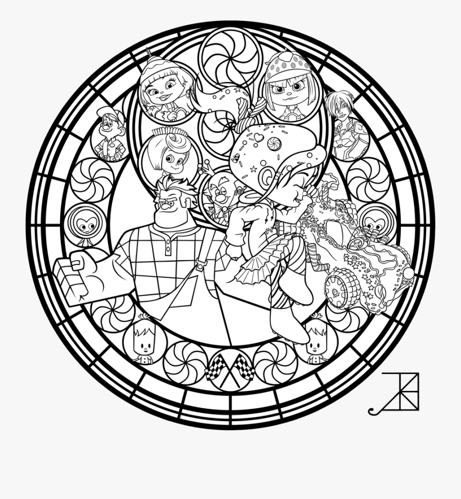 Stained Glass Lineart - Stained Glass Line Art, Transparent Clipart