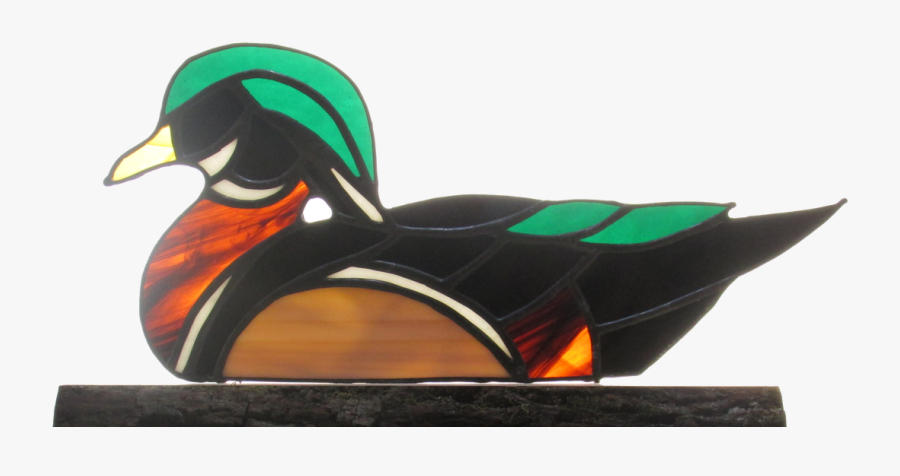 Stained Glass Wood Duck - Modern Art, Transparent Clipart