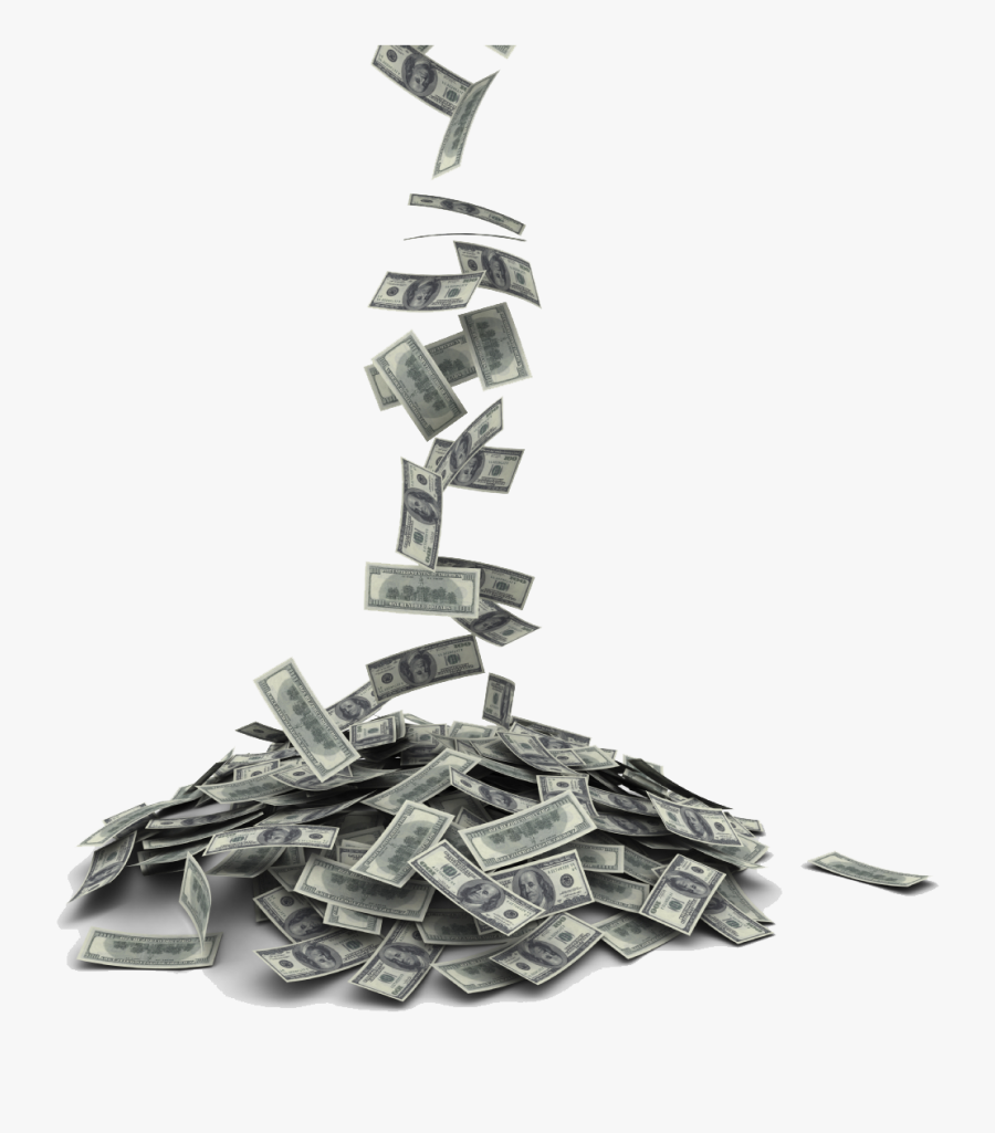 Falling Money Background Png -money Falling Into Pile, - Money Falling Transparent Gif, Transparent Clipart