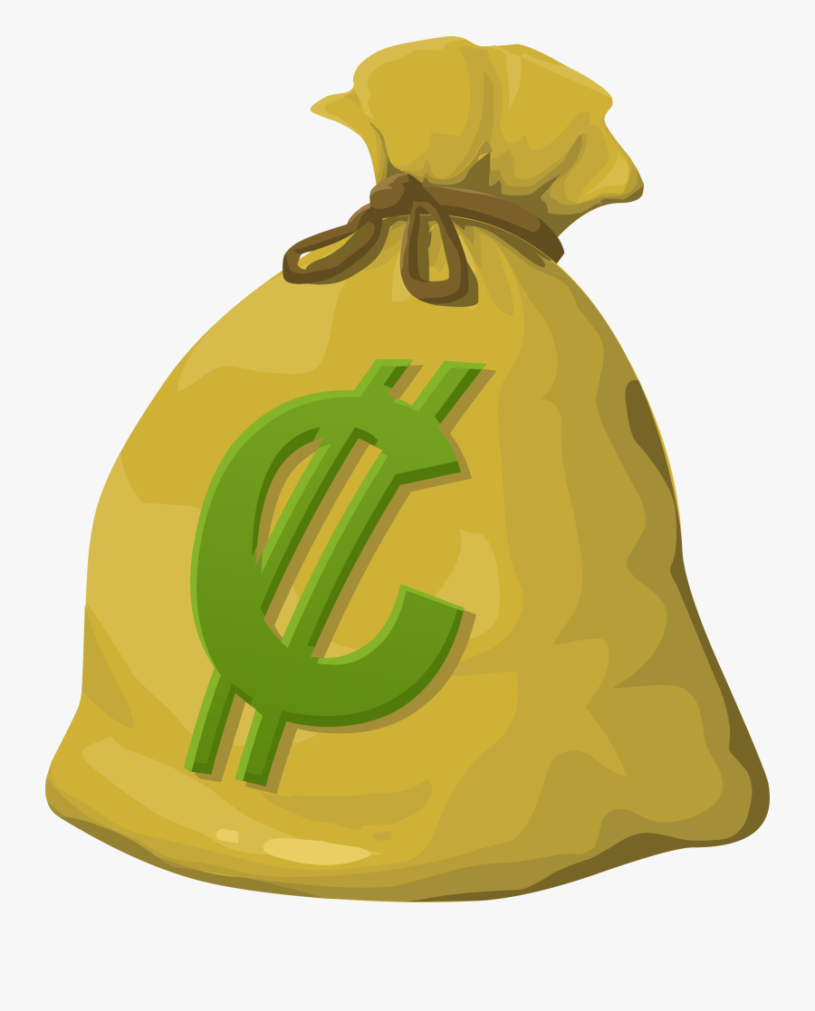 Food,symbol,fruit - Coin Bag Clip Art, Transparent Clipart
