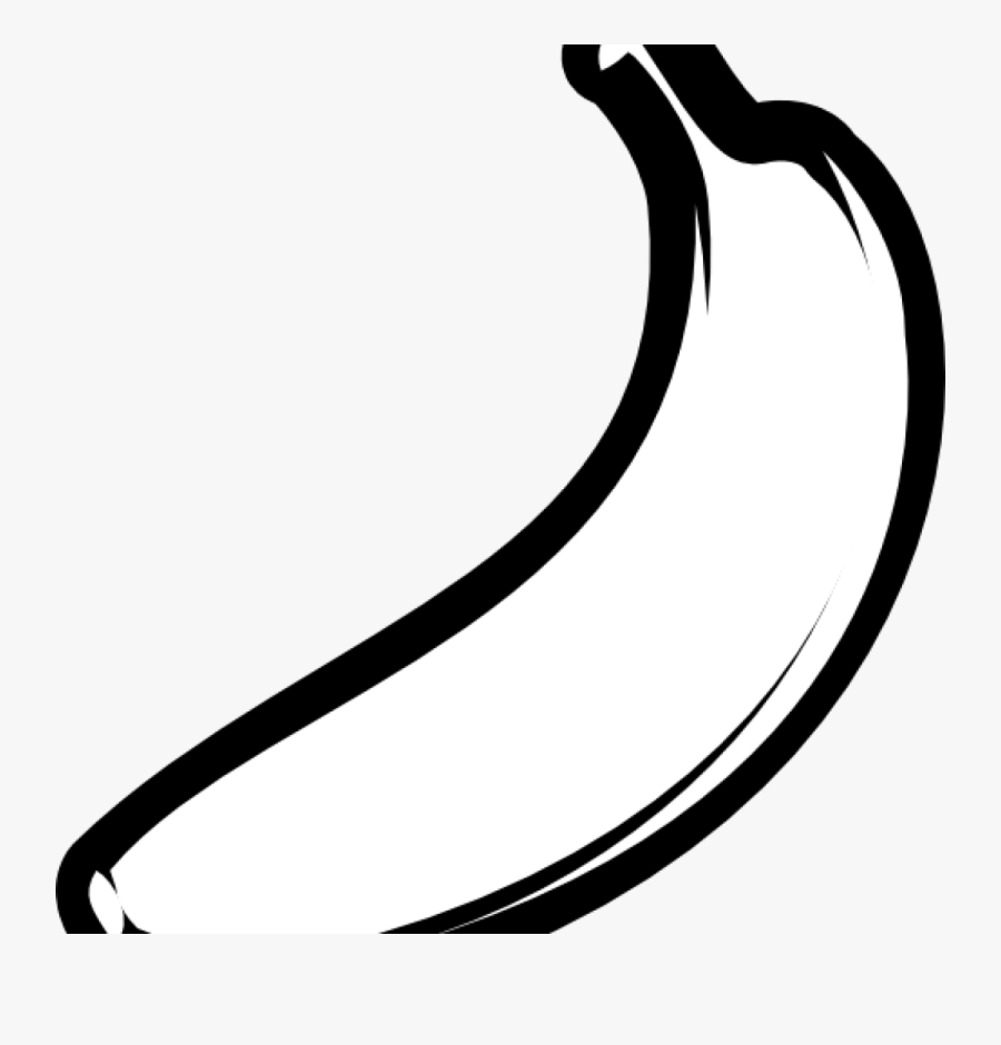 Svg Black And White Stock Banner Free Library Techflourish - رسم موز للاطفال, Transparent Clipart