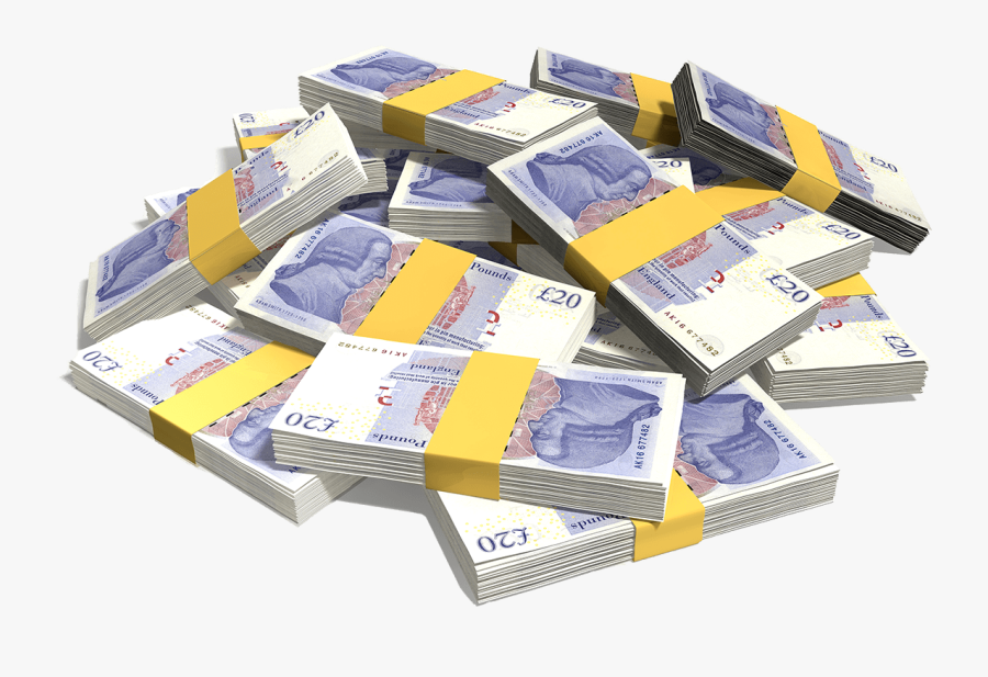 The Cash Business - Pile Of Cash Pounds, Transparent Clipart