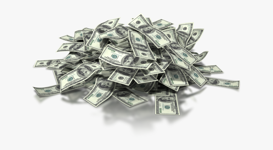 Dollar Transparent Pile - Pile Of Money Png, Transparent Clipart
