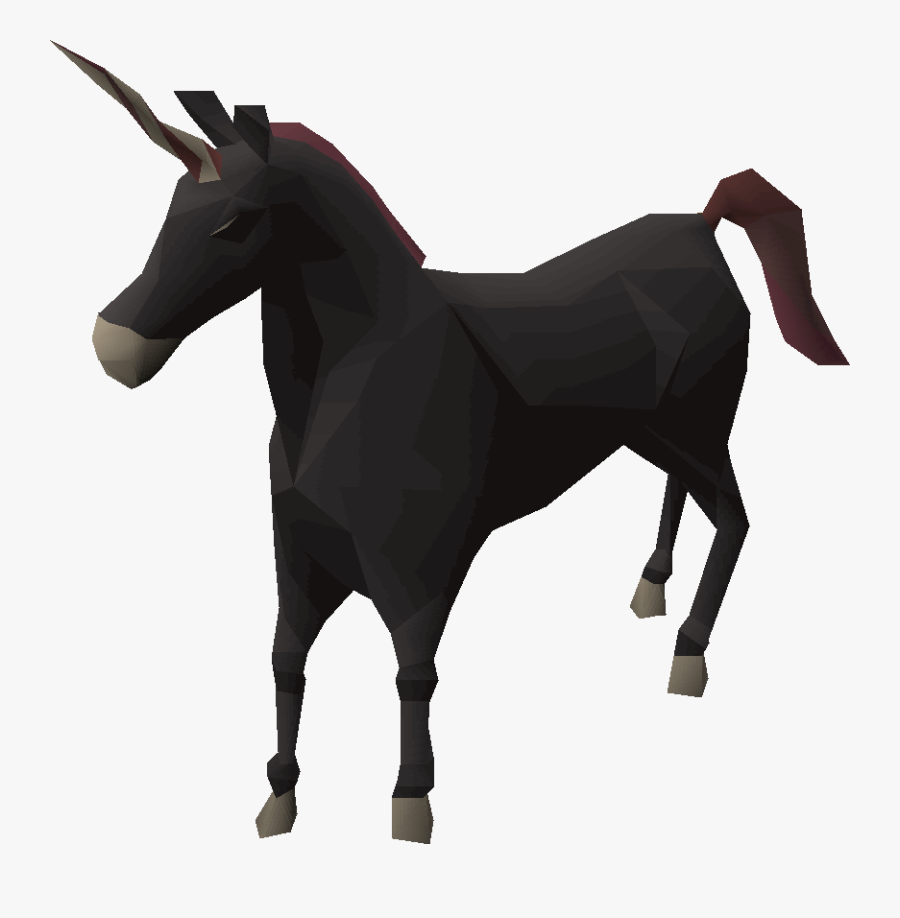 Clip Art Runescape Unicorn - Black Unicorn Osrs, Transparent Clipart