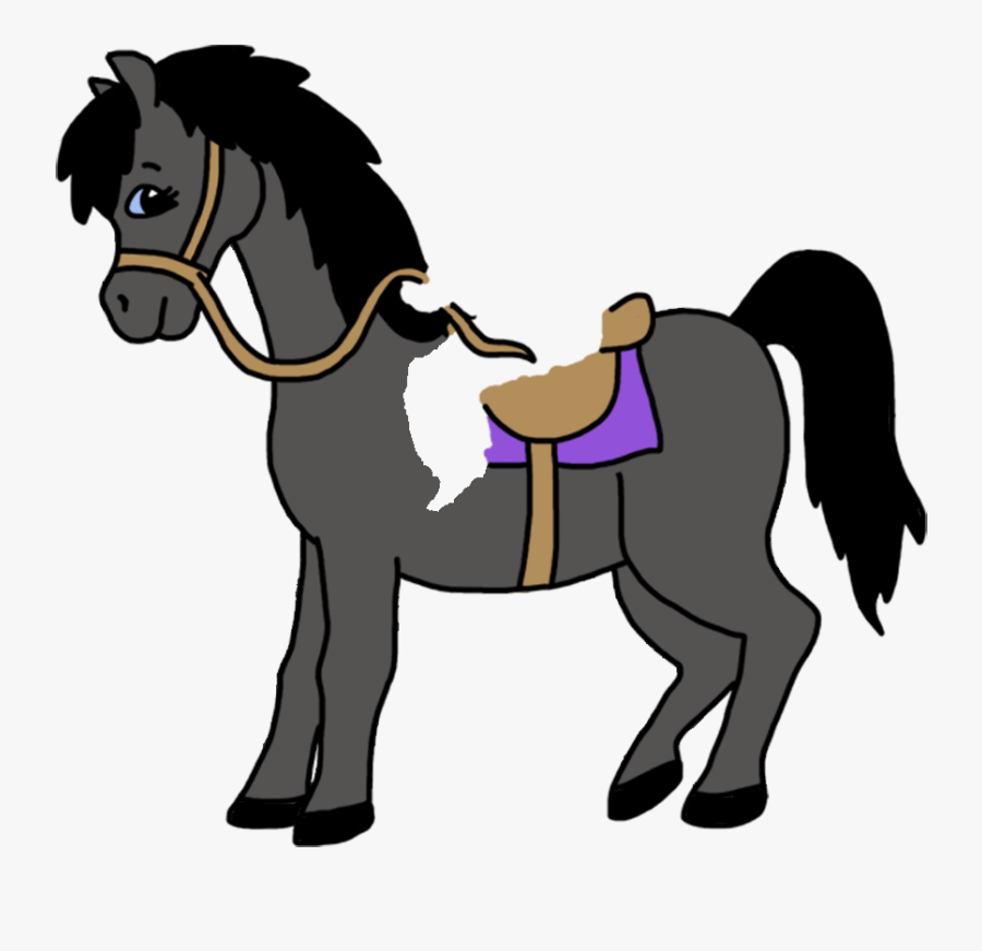 Cartoon Horse Girl Art, Transparent Clipart