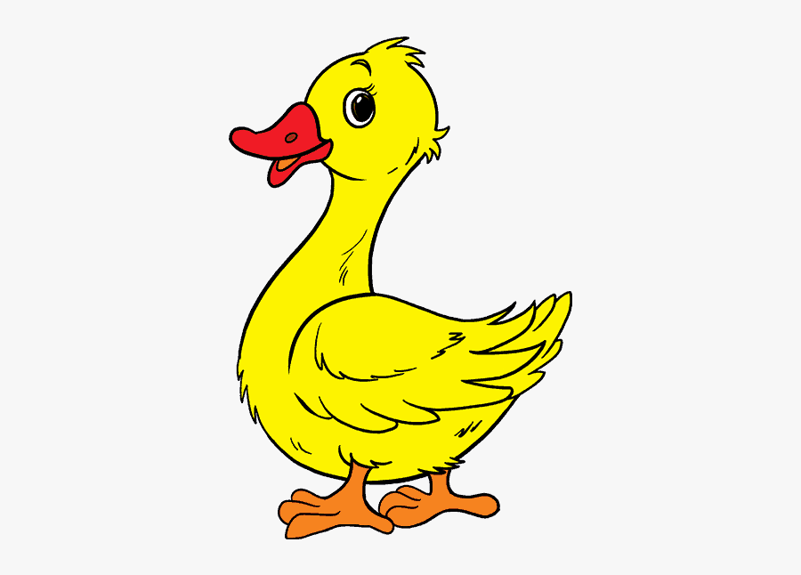 Clip Art How To Draw A - Duck Drawing Easy For Kids, Transparent Clipart