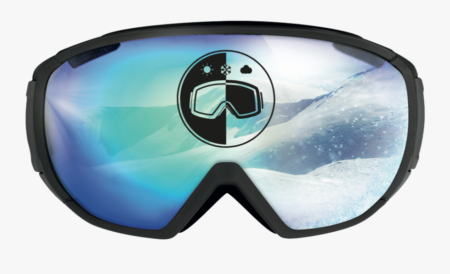 Goggles Alpine Skiing Glasses Snowboarding - Emblem, Transparent Clipart