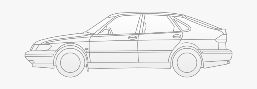 Saab 9-3 - Executive Car, Transparent Clipart