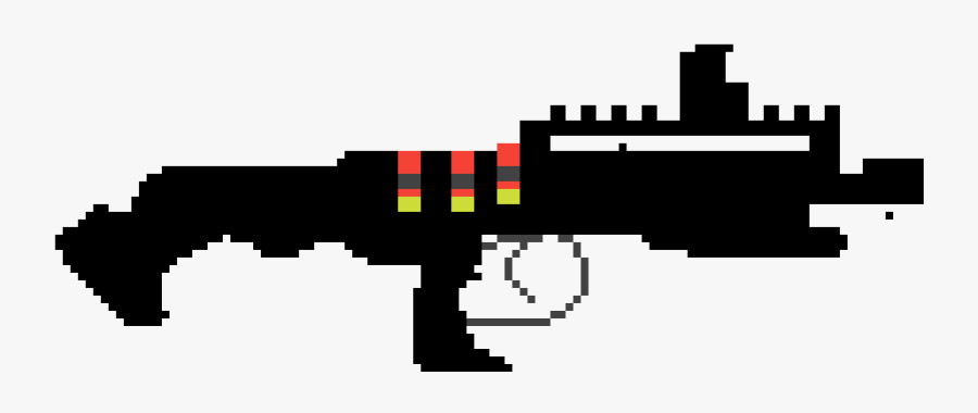 Drawn Shotgun Pixel Art - Fortnite Heavy Shotgun Pixel Art, Transparent Clipart