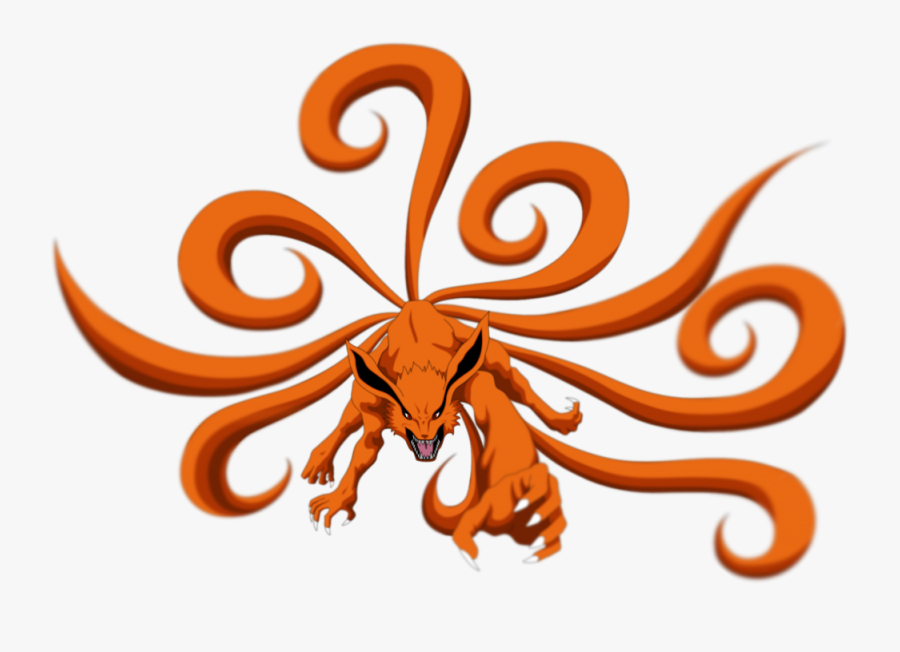 Nine Tailed Fox Naruto Png, Transparent Clipart