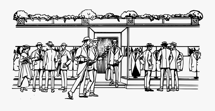 Men Shopping Clipart By J4p4n - Clip Art, Transparent Clipart