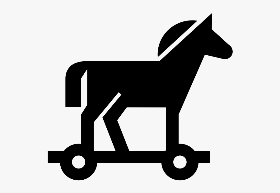 Trojan Horse Rubber Stamp - Trojan White Icon Png , Free Transparent Clipar...