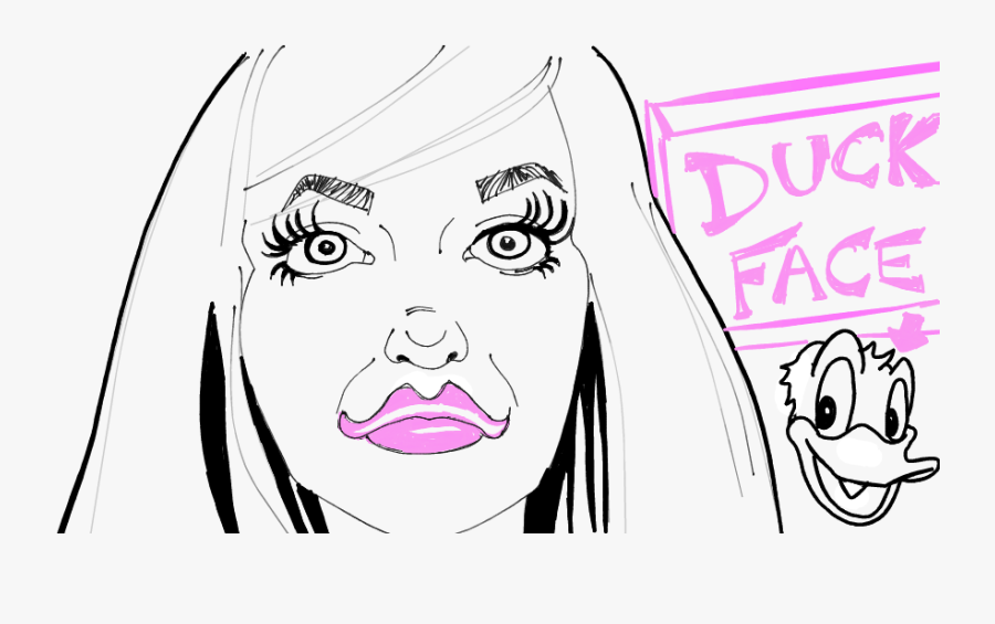 Transparent Duck Face Png, Transparent Clipart