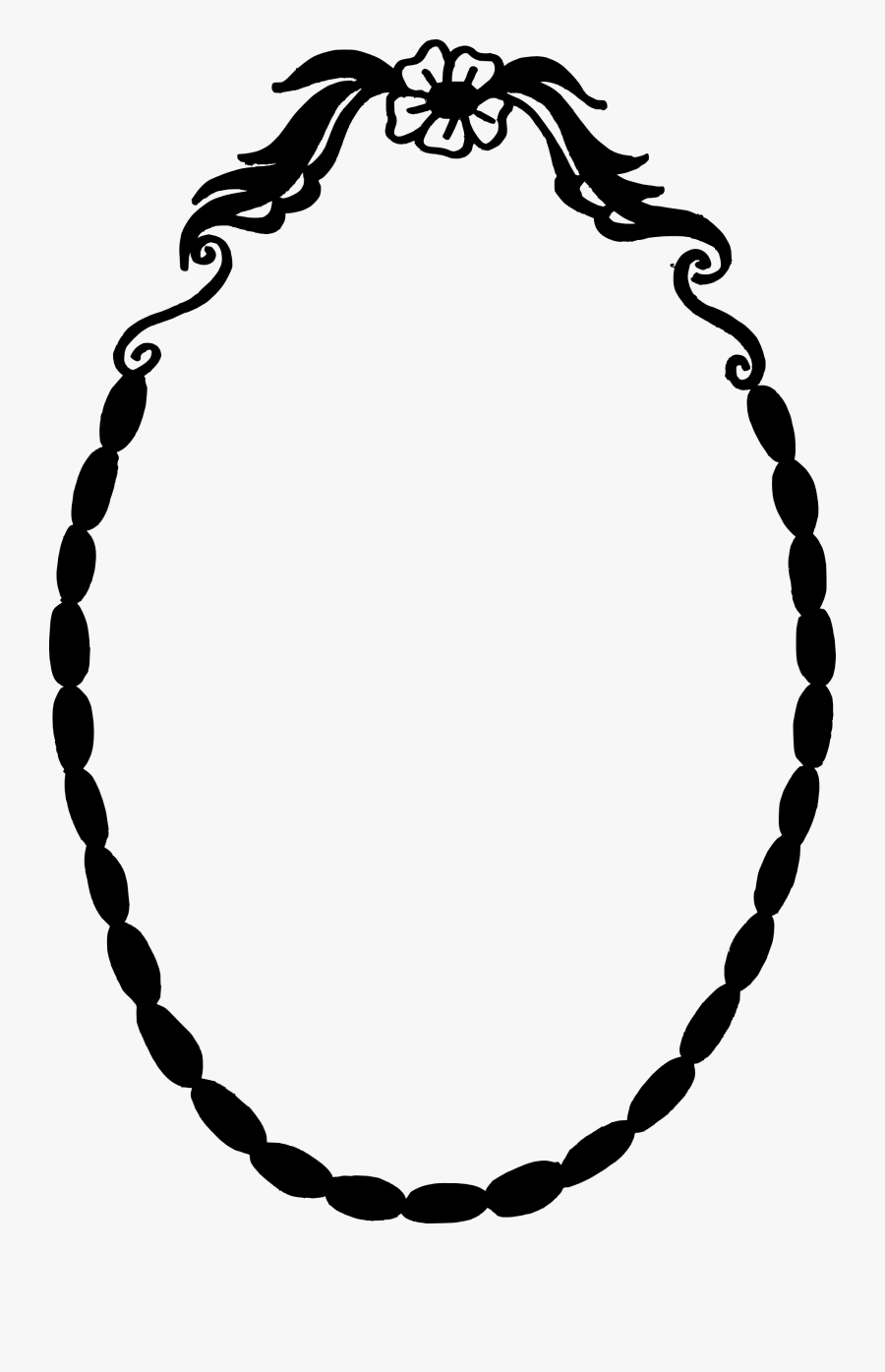 Oval Clipart Transparent - Necklace, Transparent Clipart