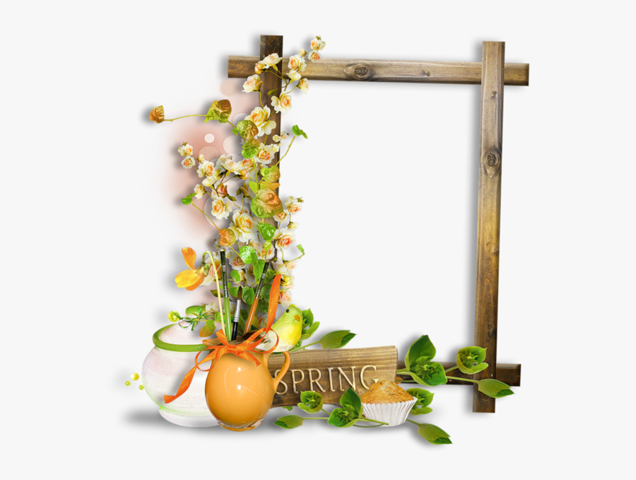 Spring Floral Frame Png, Transparent Clipart