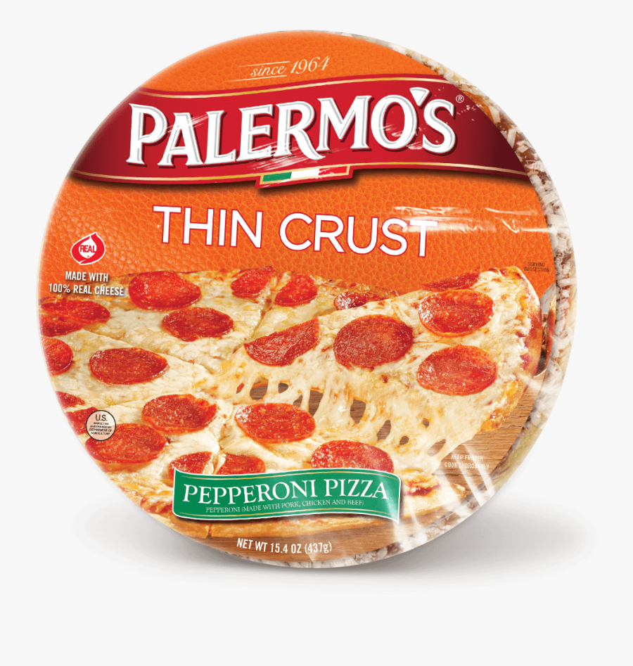 Transparent Pizza Ingredients Clipart - Palermo's Thin Crust Sausage Pizza, Transparent Clipart