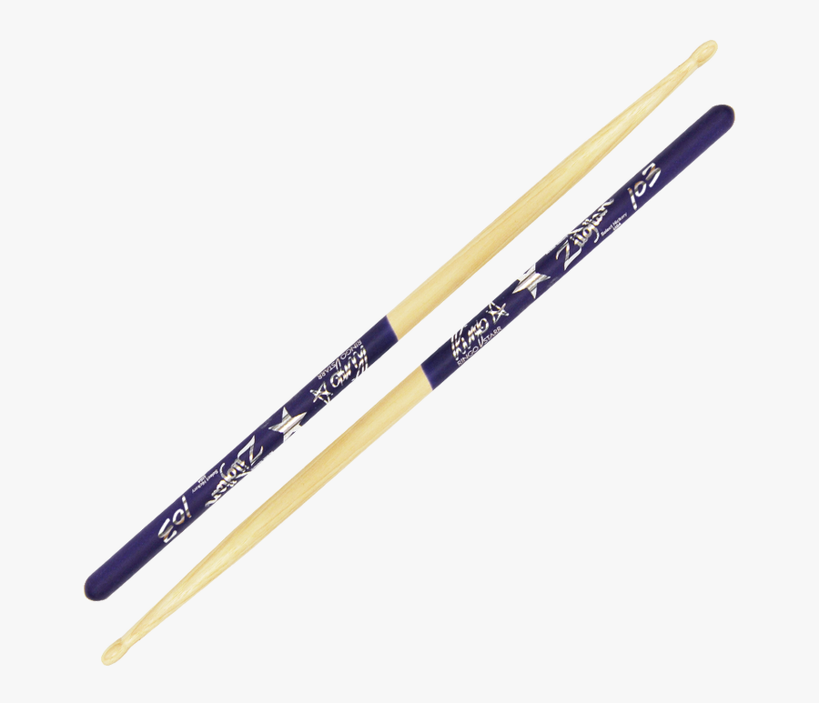 Zildjian Drum Sticks Ringo Starr W/tip Purple Dip - Zildjian Drumstick, Transparent Clipart