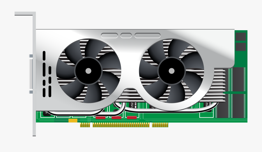 Dualcore Computer Videocard Png Clipart - Видеокарта Png Без Фона, Transparent Clipart