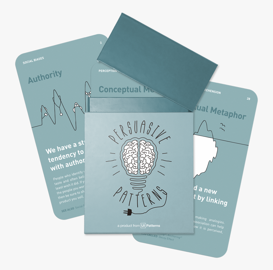 Persuasive Patterns Card Deck - Ui Design Patterns Cards, Transparent Clipart