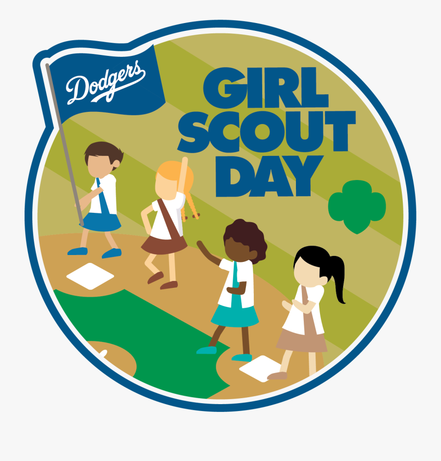 Dodger Girl Scout Day, Transparent Clipart
