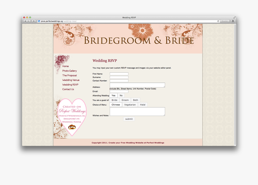 Clip Art Free Online Wedding Invitation Templates - Wedding Website Rsvp Example, Transparent Clipart