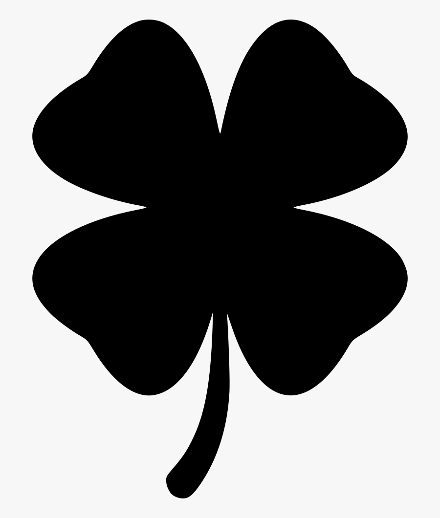 Jpg Free Four Leaf Png Icon - Four Leaf Clover Svg Free, Transparent Clipart