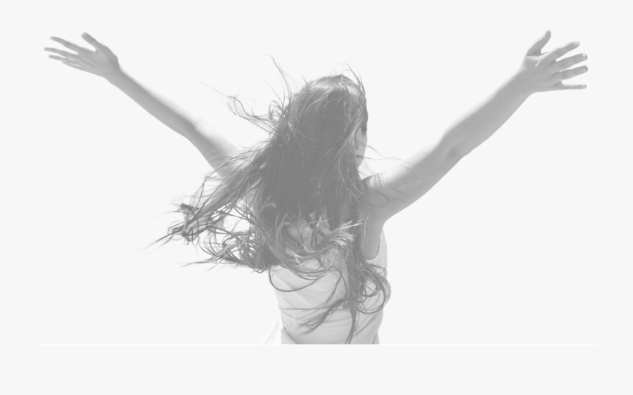 Woman Praising God Silhouette Png - Mujeres De Espalda Mirando El Mar, Transparent Clipart