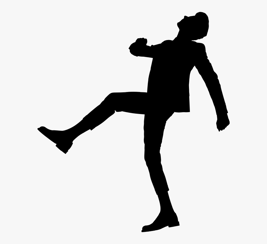 Joyful Man In Suit Silhouette - Joyful Man Silhouette, Transparent Clipart