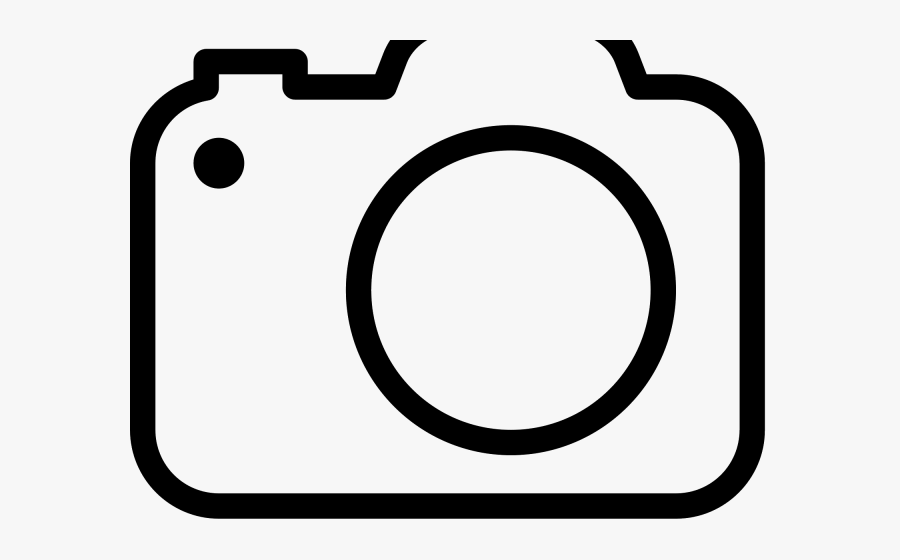 Photo Camera Clipart Black And White , Png Download - Black And White Cartoon Camera, Transparent Clipart