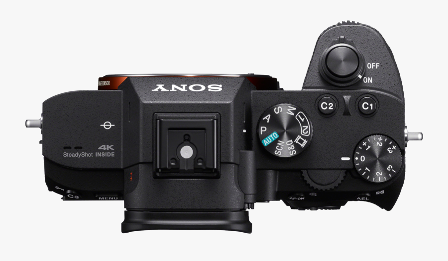 Sony A7iii Top View, Transparent Clipart