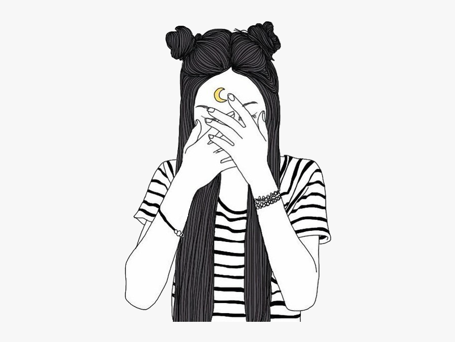 Bambi Drawing Transparent Tumblr For Free Download - Black And White Drawings Instagram, Transparent Clipart